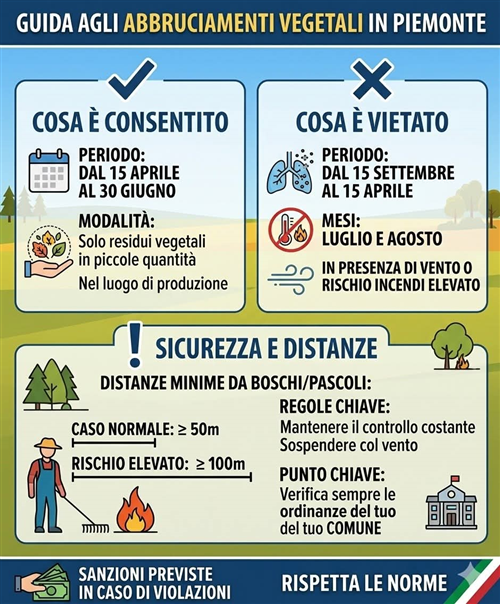 Abbruciamenti residui vegetali